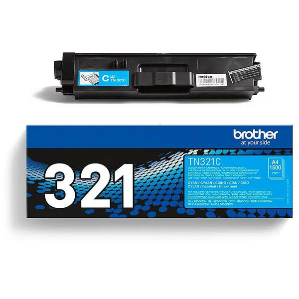 Original Brother TN-321C Toner-Kit cyan, 1.500 Seiten