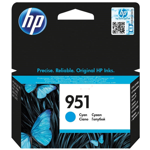 Original HP CN050AE / 951 Tintenpatrone cyan, 700 Seiten, Inhalt 8,5 ml