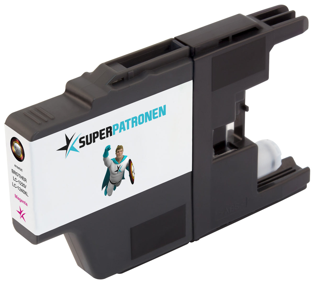 Kompatibel für Brother LC-1220M,LC-1240M Tintenpatrone magenta, 600 Seiten, Inhalt 7 ml