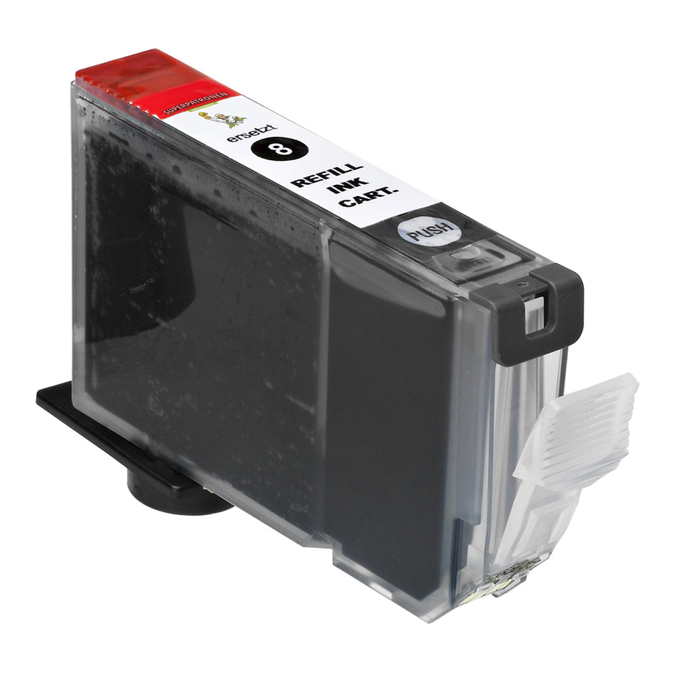 Kompatibel für Canon 0620B001 / CLI-8 BK Tintenpatrone schwarz, 400 Seiten, Inhalt 13 ml