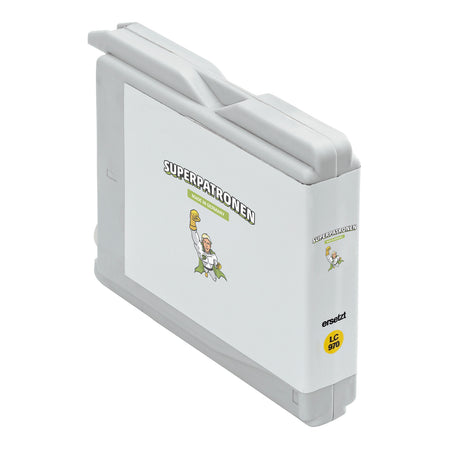 Kompatibel für Brother LC-1000Y,LC-970Y Tintenpatrone gelb, 900 Seiten, Inhalt 10 ml