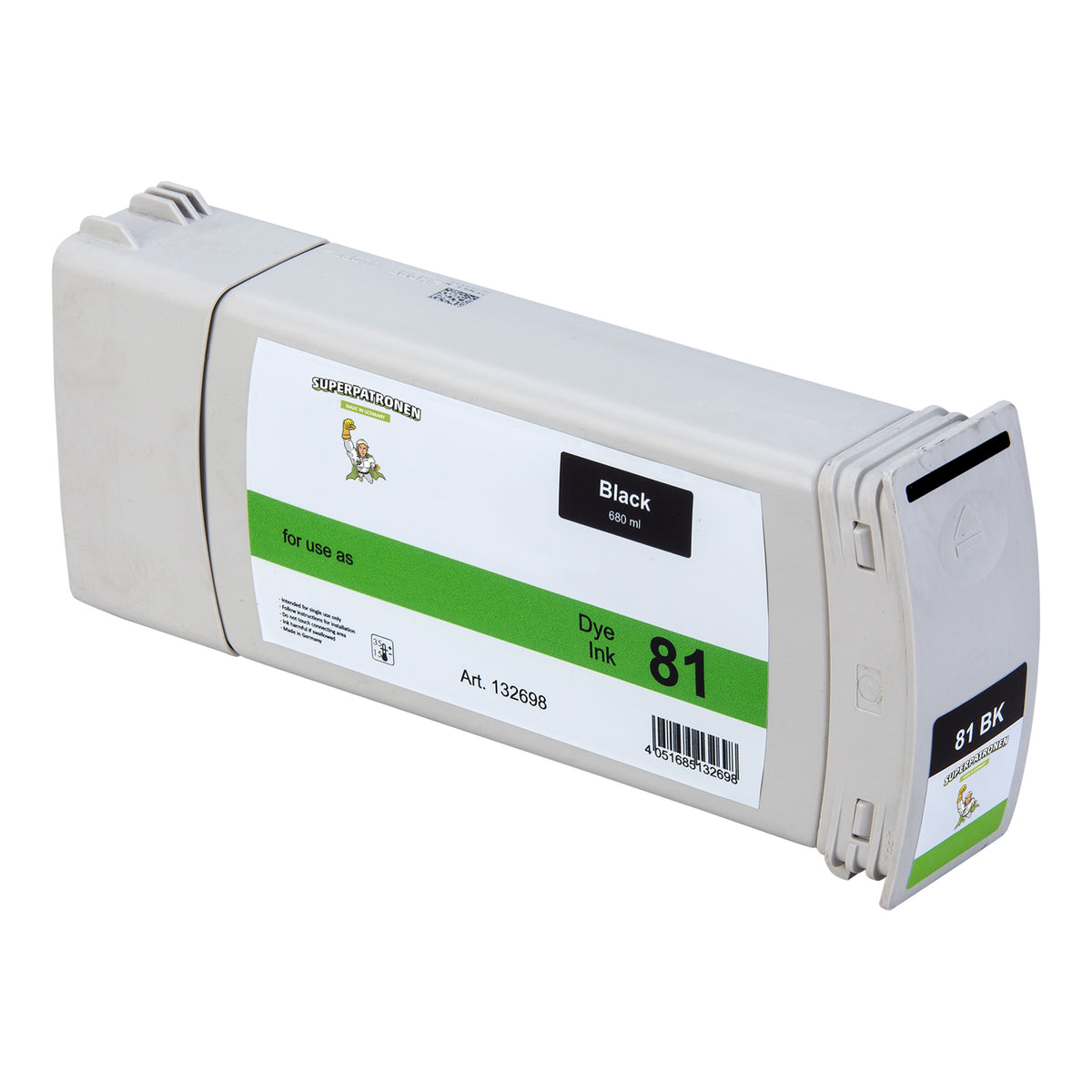 Kompatibel für HP C9374A / 72 Tintenpatrone grau, Inhalt 130 ml