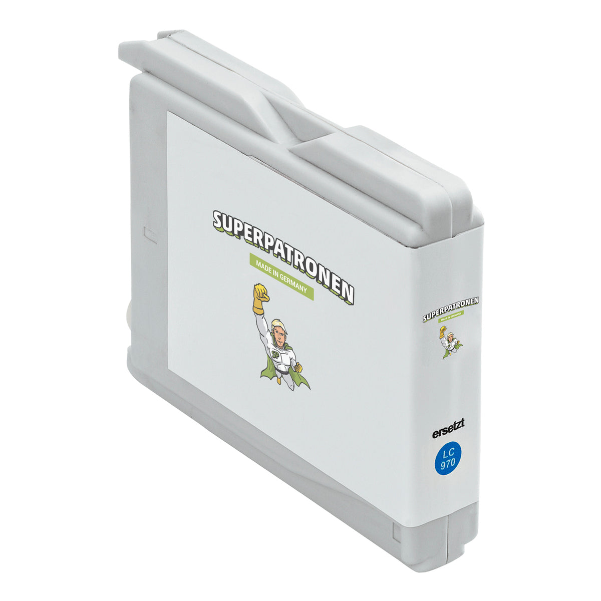 Kompatibel für Brother LC-1000C,LC-970C Tintenpatrone cyan, 900 Seiten, Inhalt 10 ml