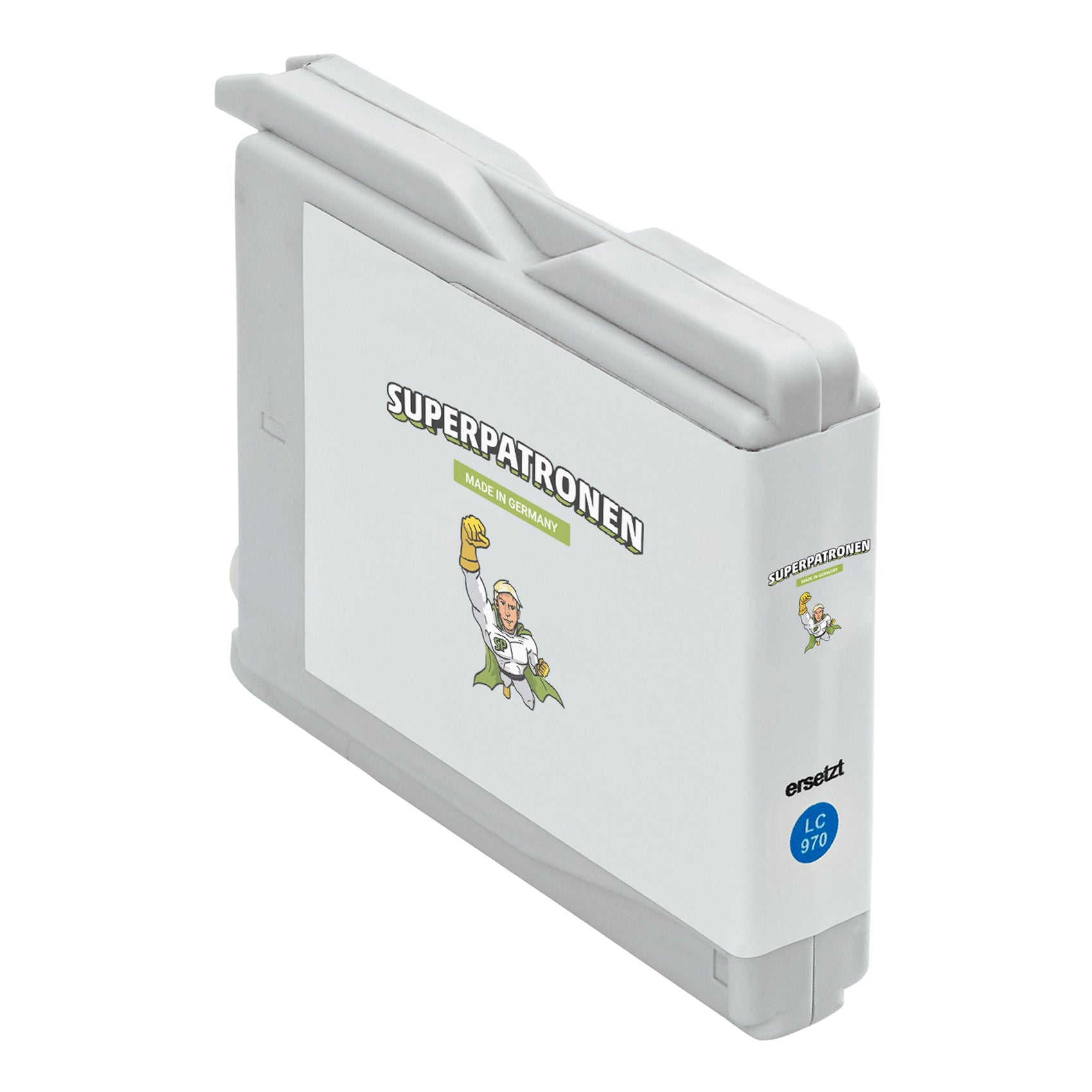 Kompatibel für Brother LC-1000C,LC-970C Tintenpatrone cyan, 900 Seiten, Inhalt 10 ml