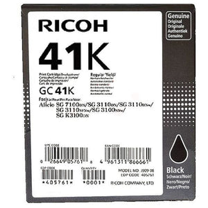 Original Ricoh 405761 / GC-41 K Gelkartusche schwarz