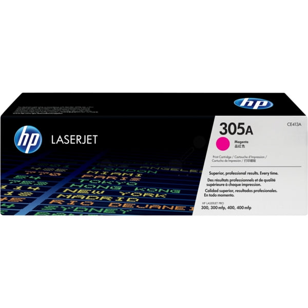Original HP CE413A / 305A Tonerkartusche magenta, 2.600 Seiten