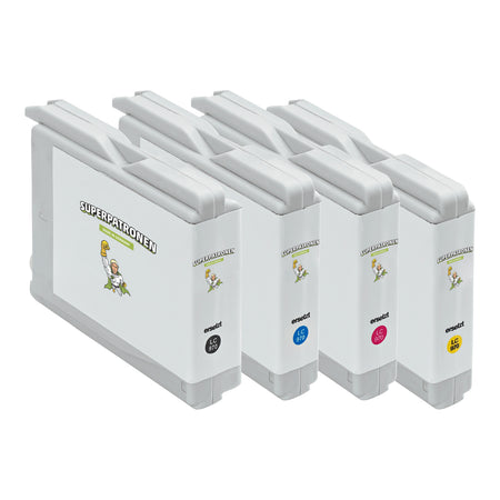 Kompatibel für Brother LC-970VALBP Tintenpatrone MultiPack Bk,C,M,Y, Inhalt 21ml + 3x11ml
