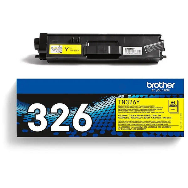 Original Brother TN-326Y Toner-Kit gelb High-Capacity, 3.500 Seiten