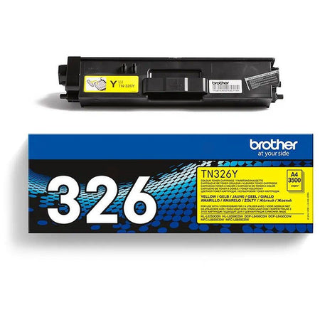 Original Brother TN-326Y Toner-Kit gelb High-Capacity, 3.500 Seiten