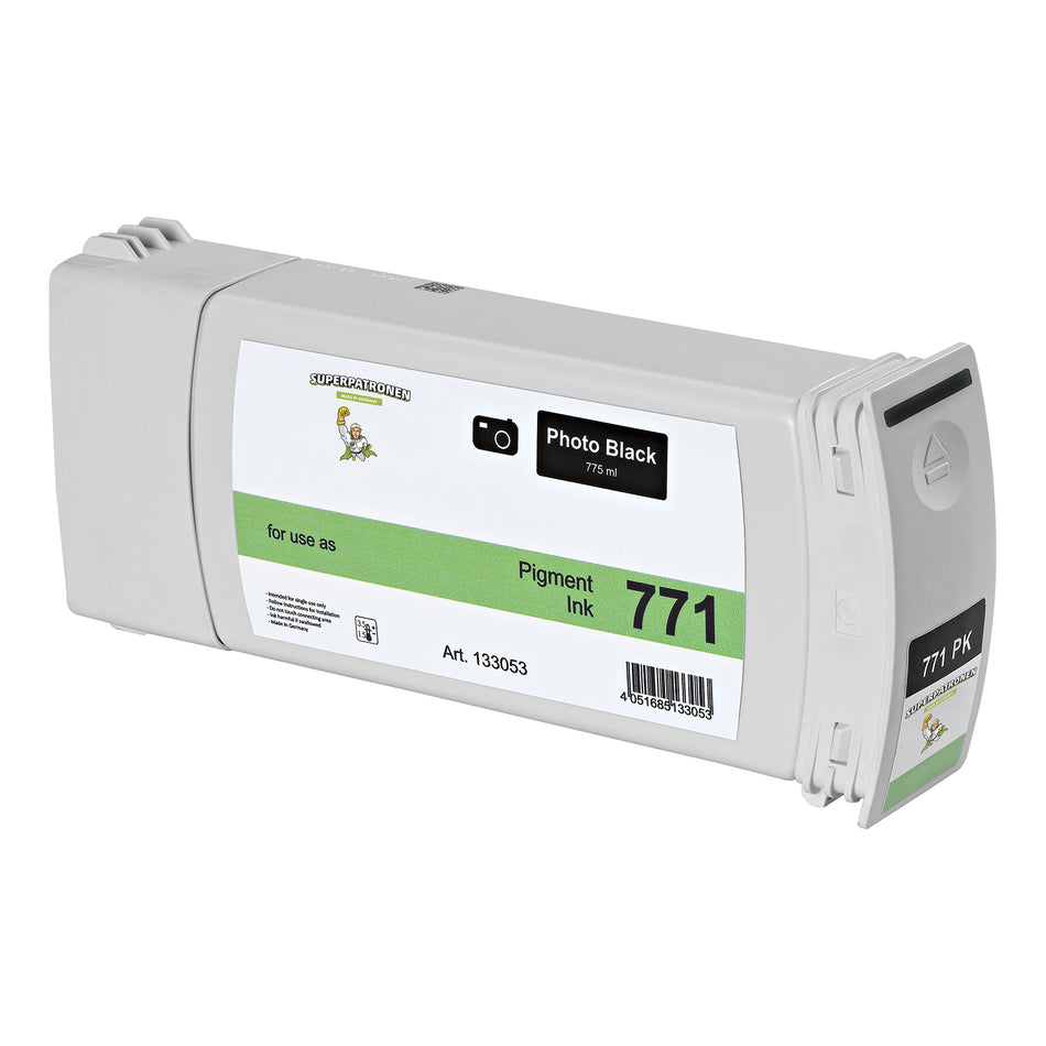 Kompatibel für HP CE043A / 771 Tintenpatrone schwarz foto, Inhalt 775 ml