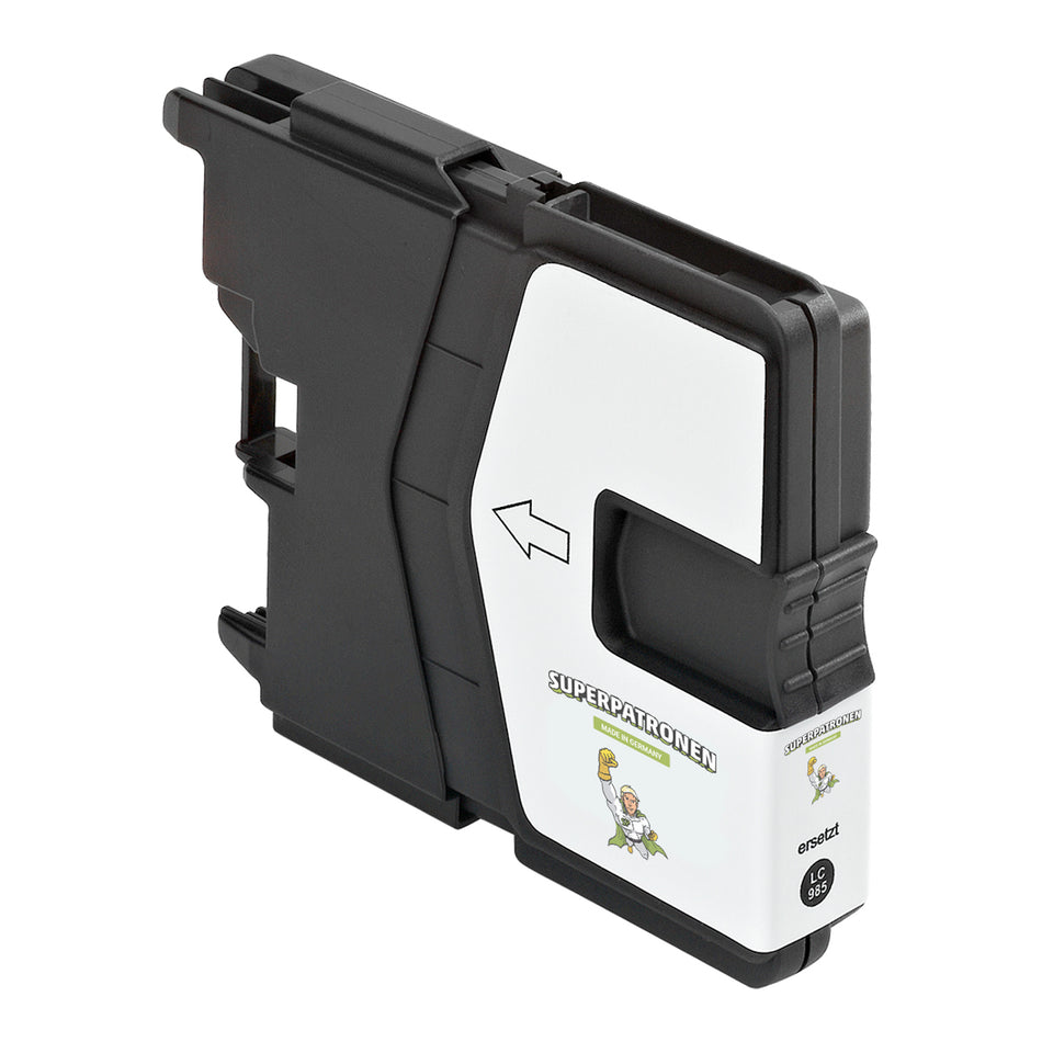 Kompatibel für Brother LC-985BK Tintenpatrone schwarz, 800 Seiten, Inhalt 13 ml