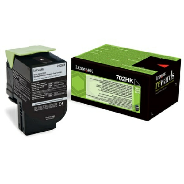Original Lexmark 70C2HK0 / 702HK Toner-Kit schwarz return program, 4.000 Seiten