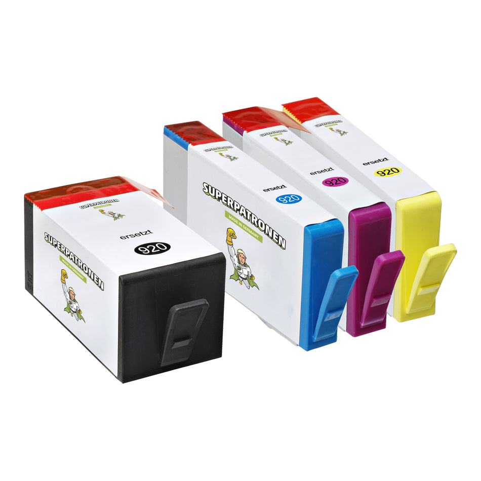 Kompatibel für HP C2N92AE / 920XL Tintenpatrone MultiPack Bk,C,M,Y, Inhalt 49ml + 3x12ml