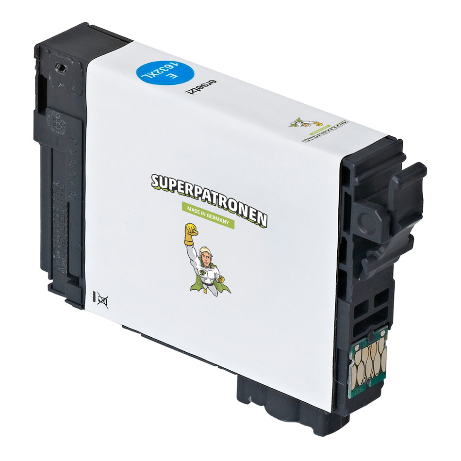 Kompatibel für Epson C13T16324010 / 16XL Tintenpatrone cyan XL, 450 Seiten, Inhalt 8 ml