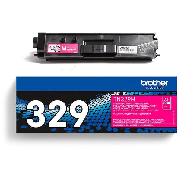 Original Brother TN-329M Toner-Kit magenta extra High-Capacity, 6.000 Seiten