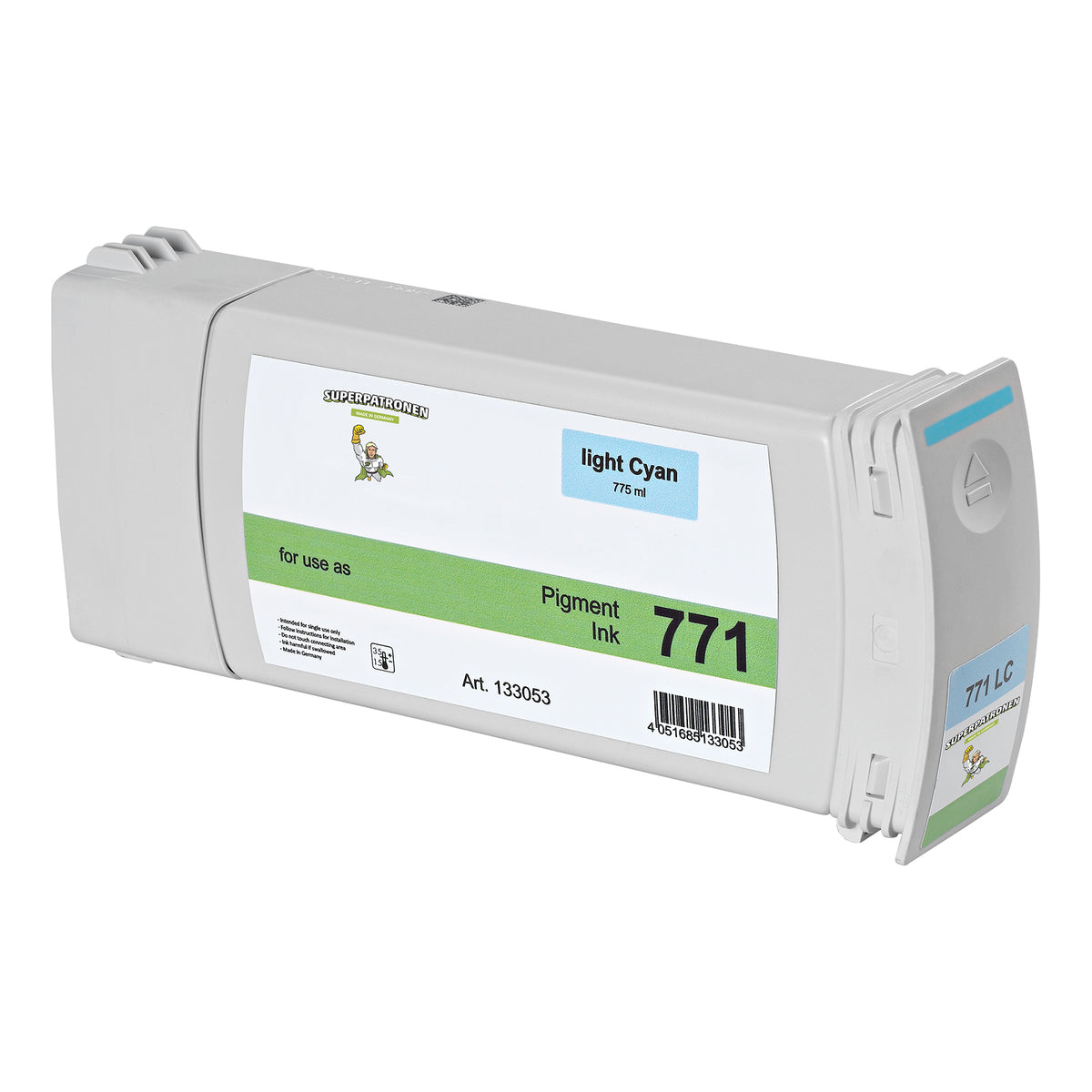 Kompatibel für HP CE042A / 771 Tintenpatrone cyan hell, Inhalt 775 ml