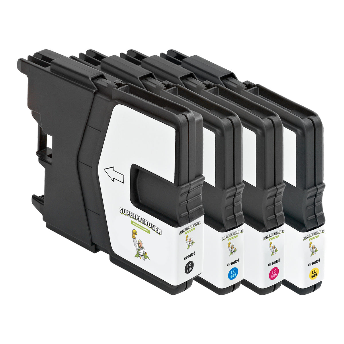 Kompatibel für Brother LC-985VALBP Tintenpatrone MultiPack Bk,C,M,Y, Inhalt 15ml + 3x8,1ml