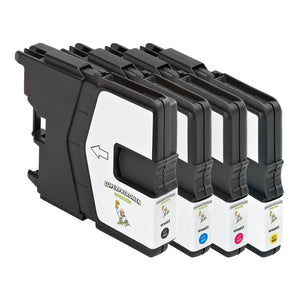 Refill Brother LC-985 Tintenpatrone 4er-Set Bk,C,M,Y