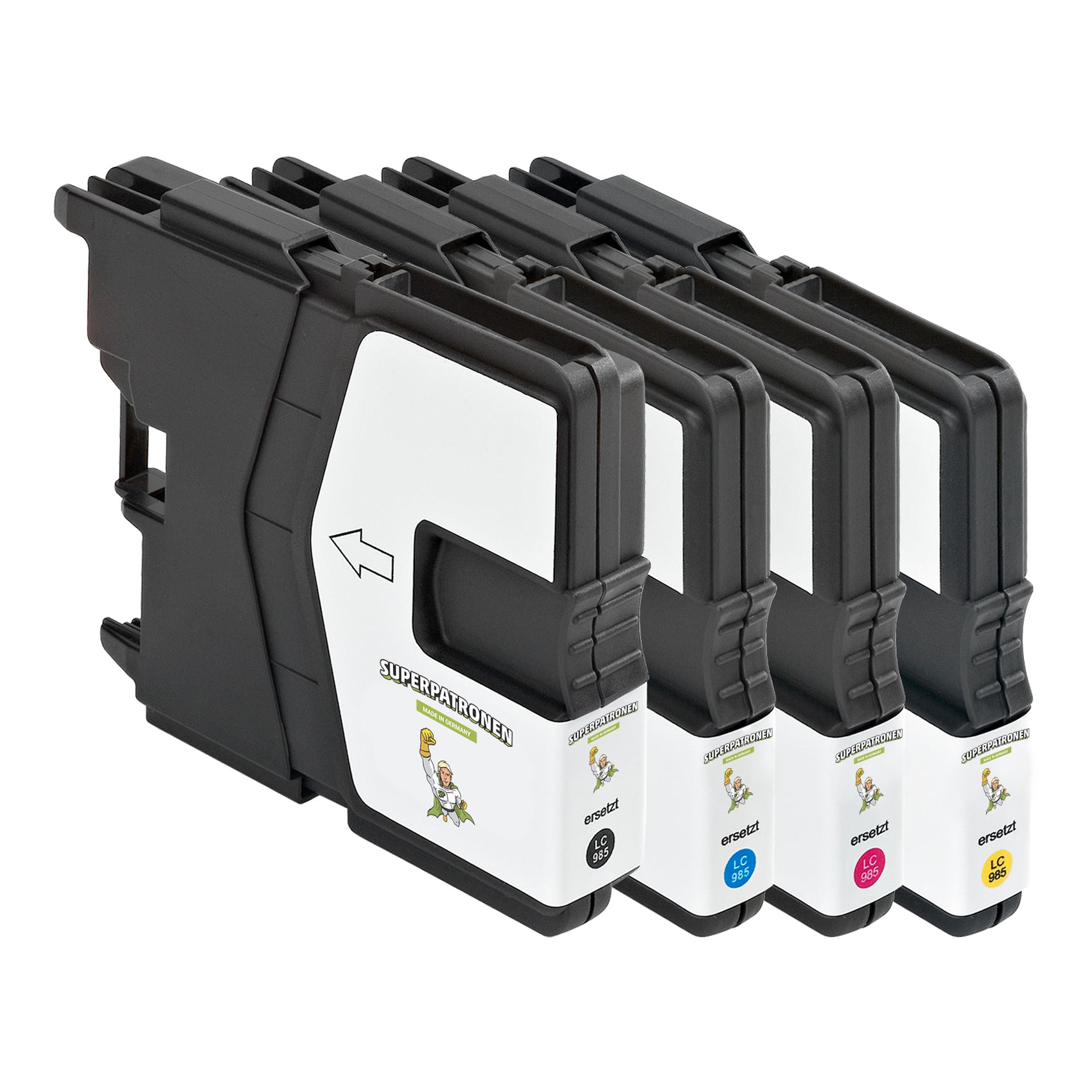 Kompatibel für Brother LC-985VALBP Tintenpatrone MultiPack Bk,C,M,Y, Inhalt 15ml + 3x8,1ml