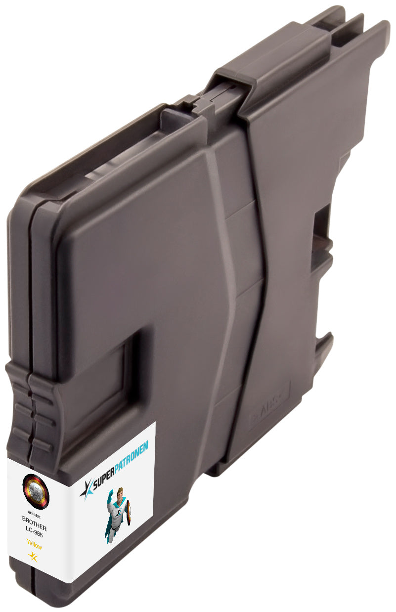 Kompatibel für Brother LC-985Y Tintenpatrone gelb, 700 Seiten, Inhalt 8 ml
