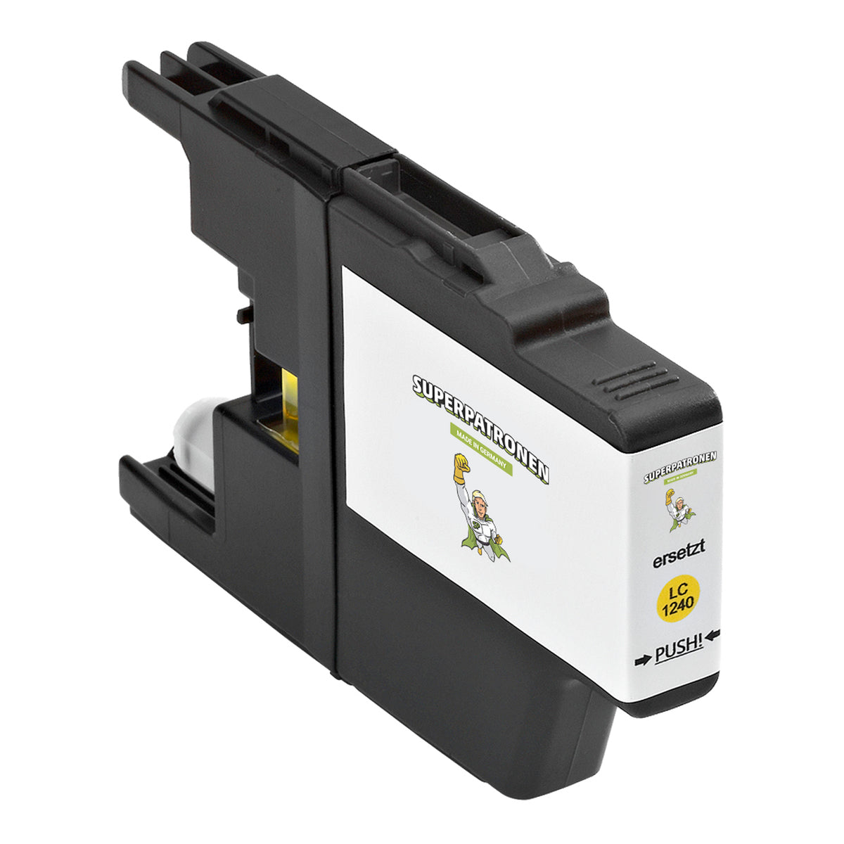 Kompatibel für Brother LC-1220Y,LC-1240Y Tintenpatrone gelb, 600 Seiten, Inhalt 7 ml