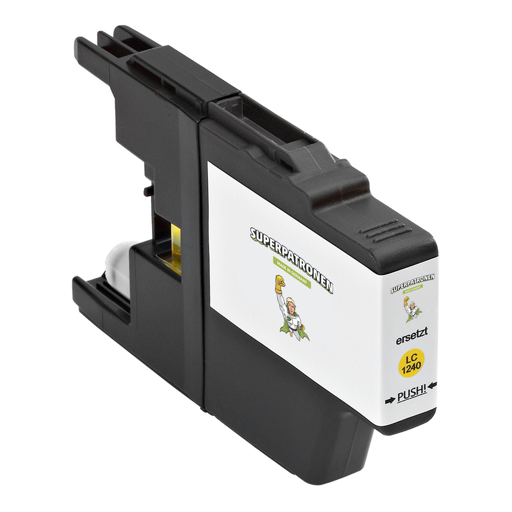 Kompatibel für Brother LC-1220Y,LC-1240Y Tintenpatrone gelb, 600 Seiten, Inhalt 7 ml