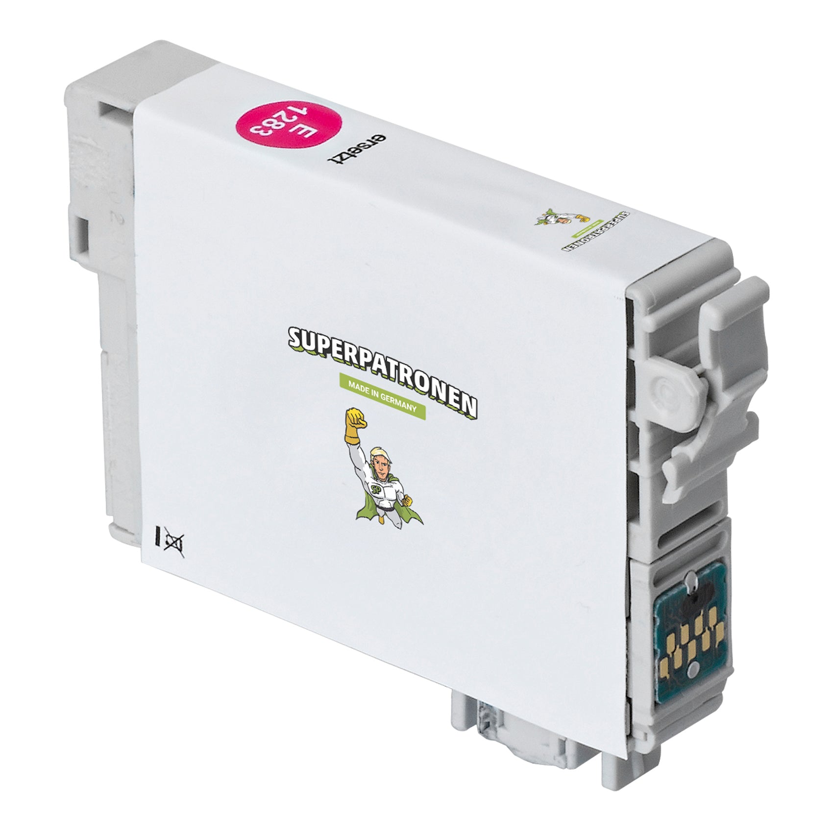 Kompatibel für Epson C13T12834011 / T1283 Tintenpatrone magenta, 140 Seiten, Inhalt 7,5 ml