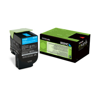 Original Lexmark 802S Toner cyan return program · 3.000 Seiten