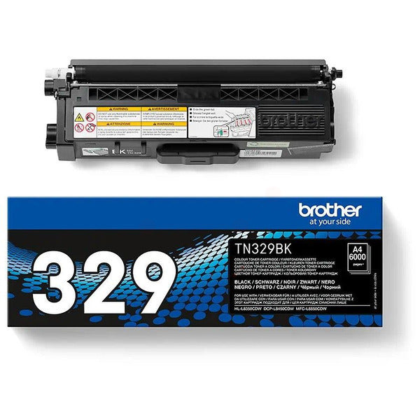 Original Brother TN-329BK Toner-Kit schwarz extra High-Capacity, 6.000 Seiten