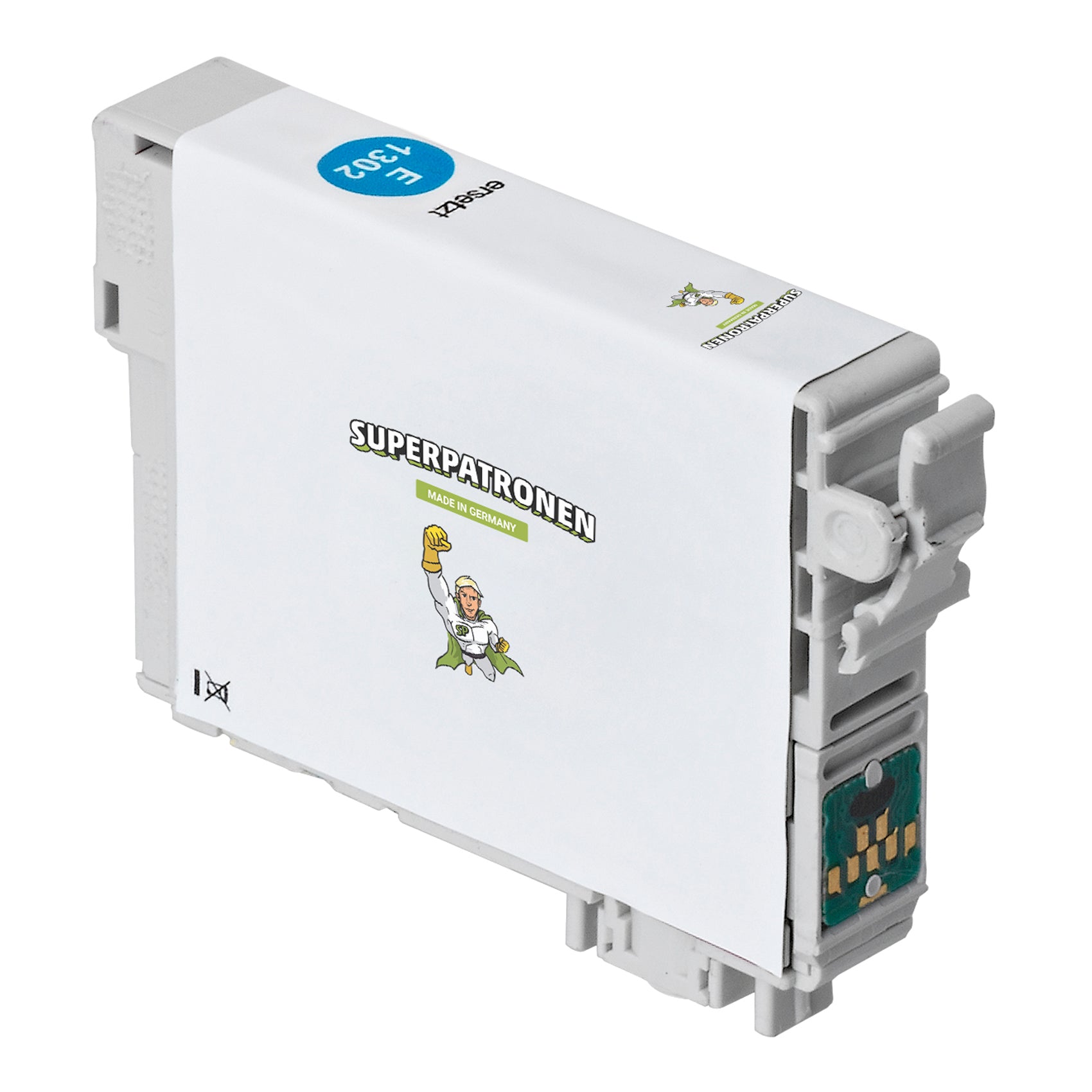 Kompatibel für Epson C13T13024010 / T1302 Tintenpatrone cyan XL, 765 Seiten, Inhalt 12 ml