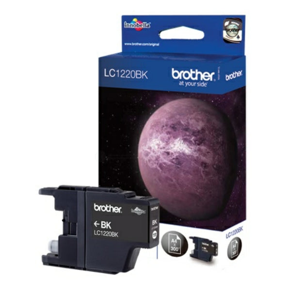 Original Brother LC-1220BK Tintenpatrone schwarz, 300 Seiten