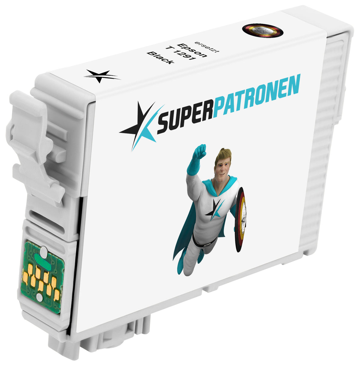 Kompatibel für Epson C13T12914010 / T1291 Tintenpatrone schwarz, 380 Seiten, Inhalt 11,5 ml