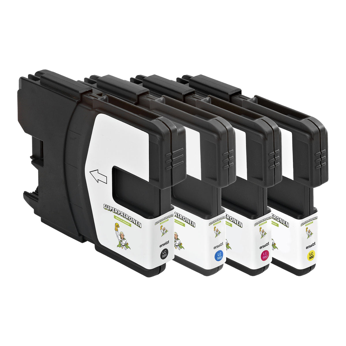 Kompatibel für Brother LC-980VALBP Tintenpatrone MultiPack Bk,C,M,Y, Inhalt 13ml + 3x7ml