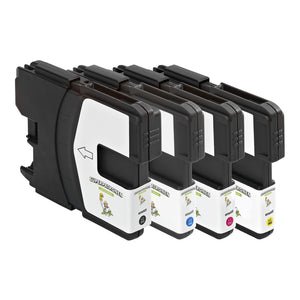 Refill Brother LC-980 Tintenpatrone 4er-Set Bk,C,M,Y