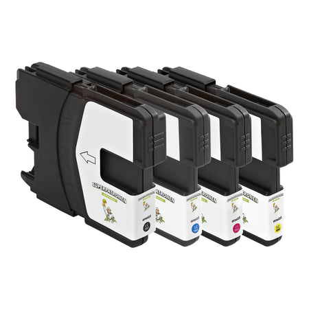 Kompatibel für Brother LC-980VALBP Tintenpatrone MultiPack Bk,C,M,Y, Inhalt 13ml + 3x7ml