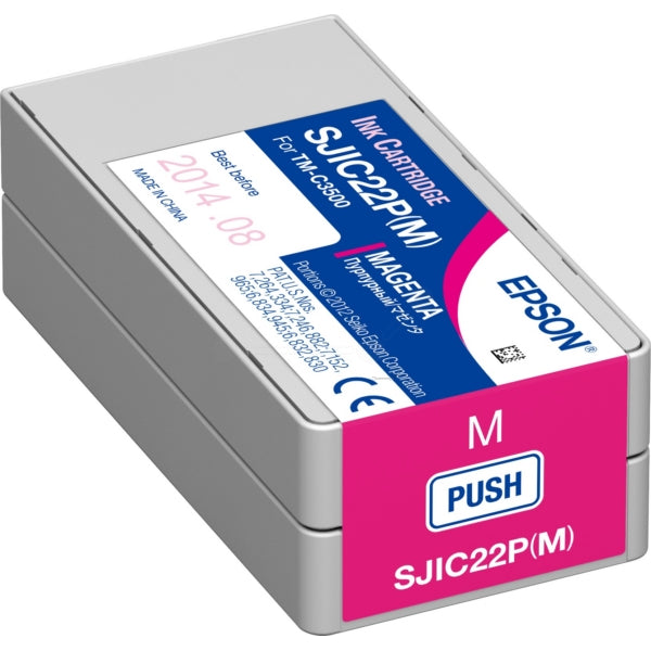 Original Epson C33S020603 / SJI-C-22-P-(M) Tintenpatrone magenta, Inhalt 32,5 ml
