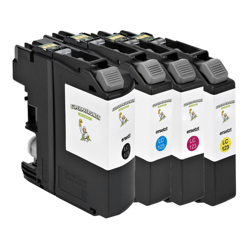 Kompatibel für Brother LC-123VALBPDR Tintenpatrone MultiPack Bk,C,M,Y, Inhalt 20ml + 3x14ml