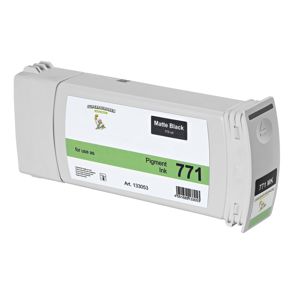 Kompatibel für HP CE037A / 771 Tintenpatrone schwarz matt, Inhalt 775 ml