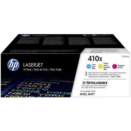 Original HP CF252XM / 410X Tonerkartusche MultiPack C,M,Y, 5.000 Seiten, Inhalt VE=3