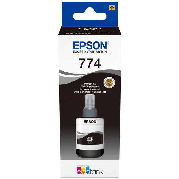 Original Epson C13T774140 / T7741 Tintenflasche schwarz, 6.000 Seiten, Inhalt 140 ml