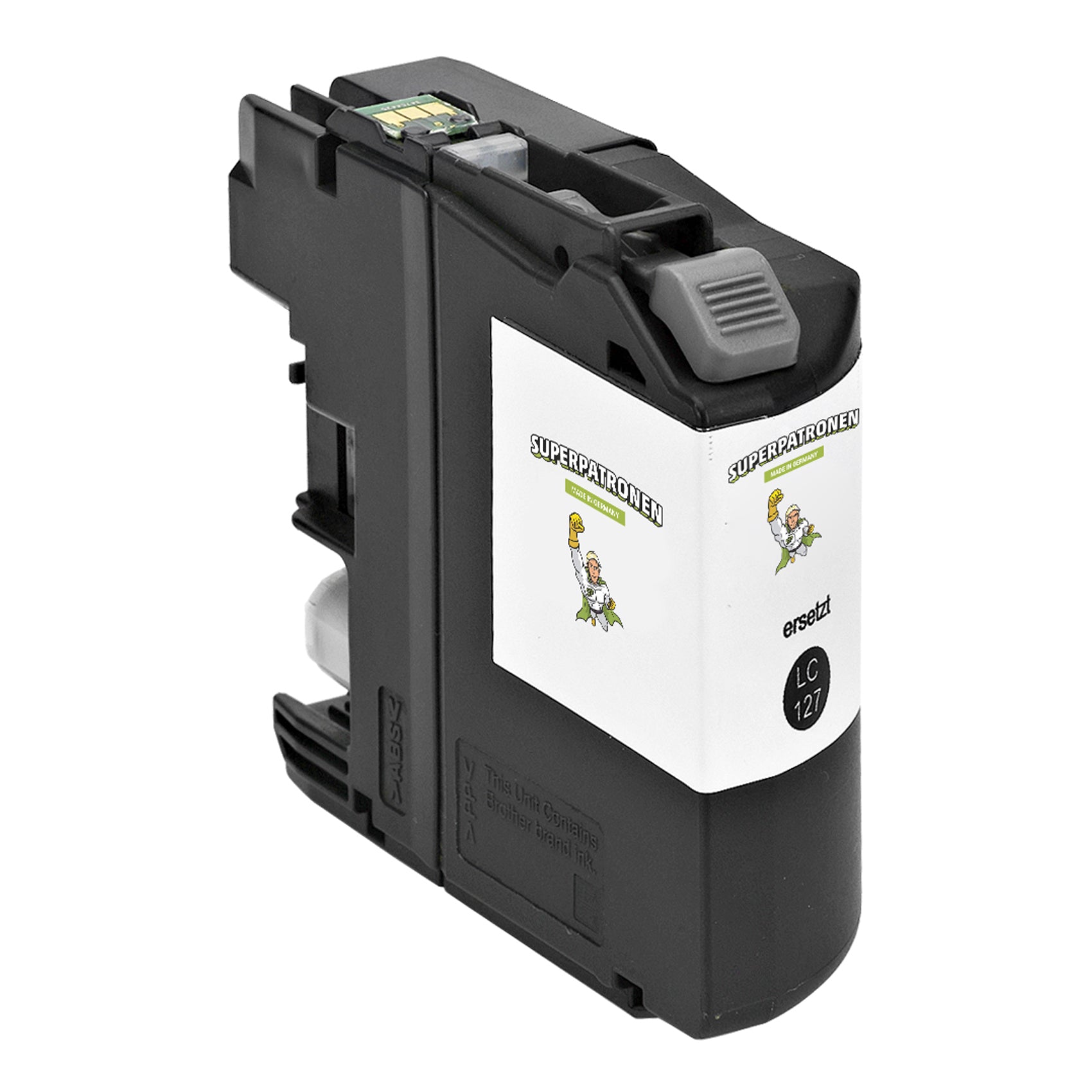 Kompatibel für Brother LC-127XLBK Tintenpatrone schwarz, 1.200 Seiten, Inhalt 24 ml