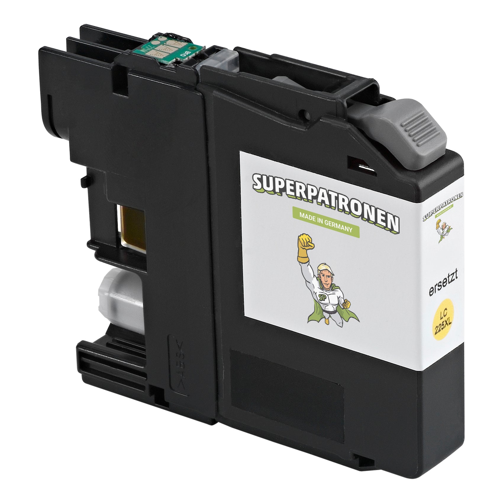 Kompatibel für Brother LC-225XLY Tintenpatrone gelb, 1.200 Seiten, Inhalt 14 ml