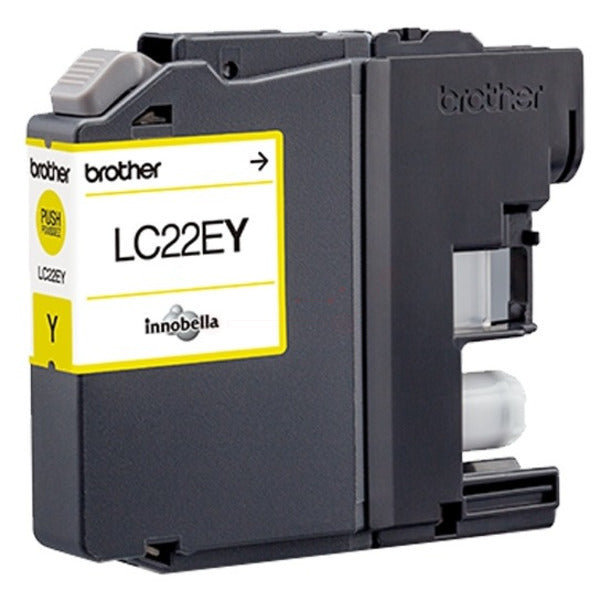 Original Brother LC-22EY Tintenpatrone gelb, 1.200 Seiten, Inhalt 11,8 ml