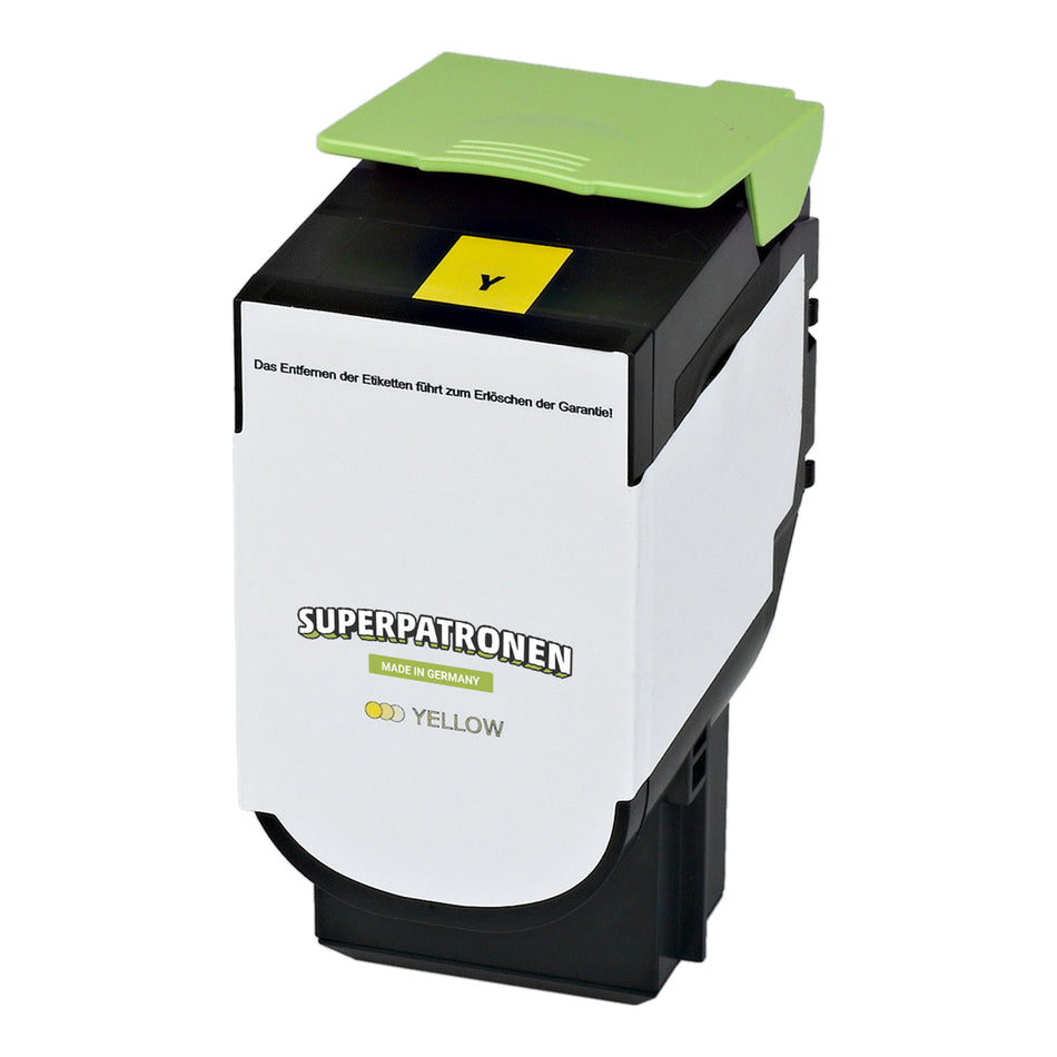 Kompatibel für Lexmark 80C2XY0 / 802XY Toner-Kit gelb, 4.000 Seiten