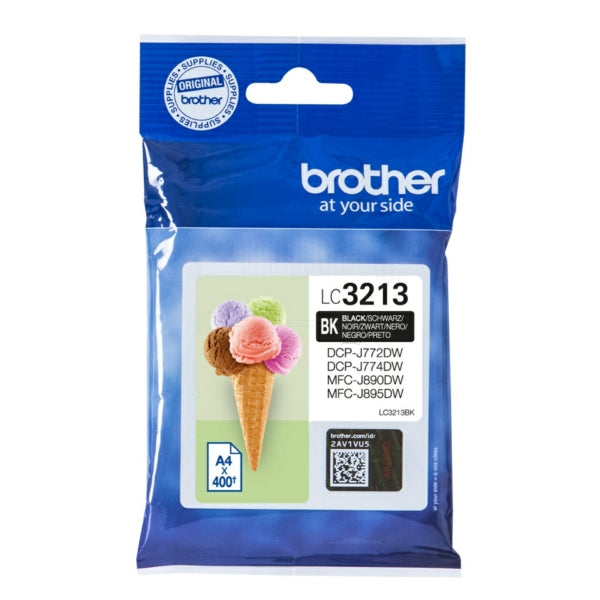 Original Brother LC-3213BK Tintenpatrone schwarz, 400 Seiten