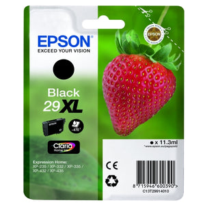 Original Epson 29XL Tintenpatrone schwarz (Erdbeere)