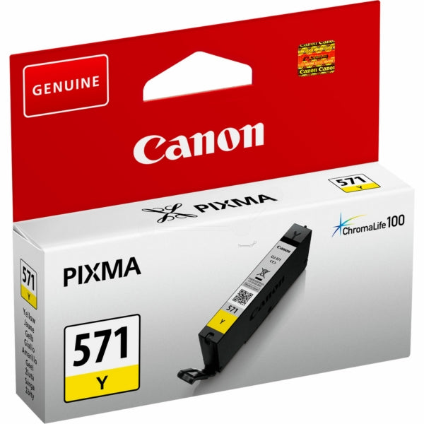 Original Canon 0388C001 / CLI-571 Y Tintenpatrone gelb, 323 Seiten, Inhalt 6,5 ml