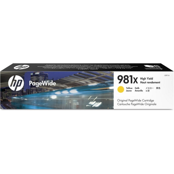 Original HP L0R11A / 981X Tintenpatrone gelb, 10.000 Seiten, Inhalt 114 ml