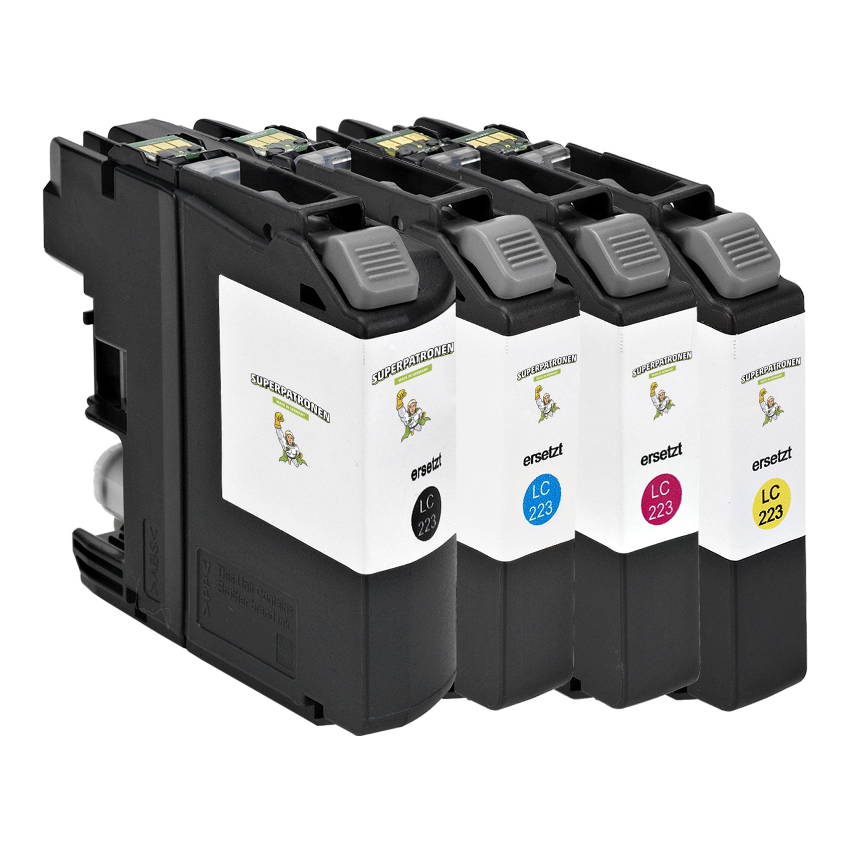 Kompatibel für Brother LC-223VAL Tintenpatrone MultiPack Bk,C,M,Y, Inhalt 13ml + 3x7ml