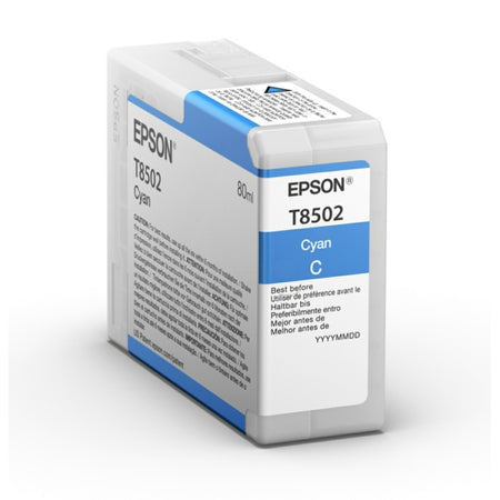 Original Epson C13T850200 / T8502 Tintenpatrone cyan, Inhalt 80 ml
